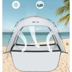 Strand telt Glynis BT-SD02 til 3-4 personer, UPF 50+, til parken, camping