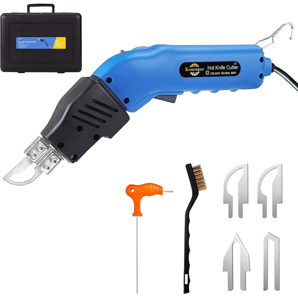 Electric knife for styrofoam 80w coming with 4 blades, 0-500 ° C, 220-240V