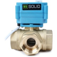 Válvula de latão 3 vias U.S. A20-T25-B3-B sólido A20-T25-B3, Vanone USS-MSV10017-g