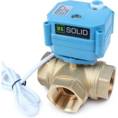 Válvula de latão 3 vias U.S. A20-T25-B3-B sólido A20-T25-B3, Vanone USS-MSV10017-g