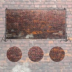 Foto Bakgrunn Yongfoto 6 x 3 m Vinyl Gammel murstein Bakgrunn for studio og filmer
