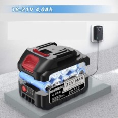 KeVsuvqin 100 bar baterie čistič, 4000mAh, 10l, černá, 6-W-1 sprejová hlava