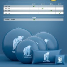 Poolbear oreiller 4M hiver xxl protection contre gel