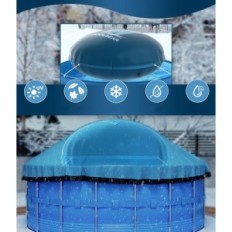 PiscinaBear 4M Piscina invernale XXL Protezione contro il gelo, usato