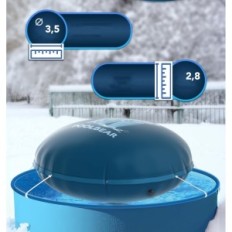 Piscina 4M Piscina de invierno XXL Protección contra escarcha, usada