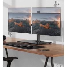 Stand for two Ergear EGM3 monitors, 13-32 inches, exhibition