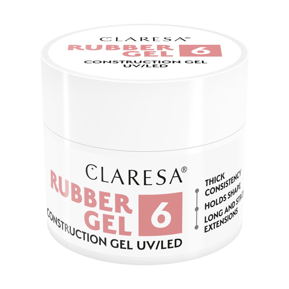 Claresa Rubber building gel 6 45g — front view