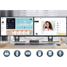 KVM Arkidyn Plus Switch 4 portit 2 USB 3.0 Monitors Edid 4k HDMI Audio