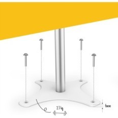 Beltta Belta BSF302T gulvstativ til iPad, 92cm, base, udstilling