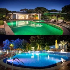 Brugte LYLMLE LED Pool Lighting PAR56 20W RGB med IP68 fjernbetjening