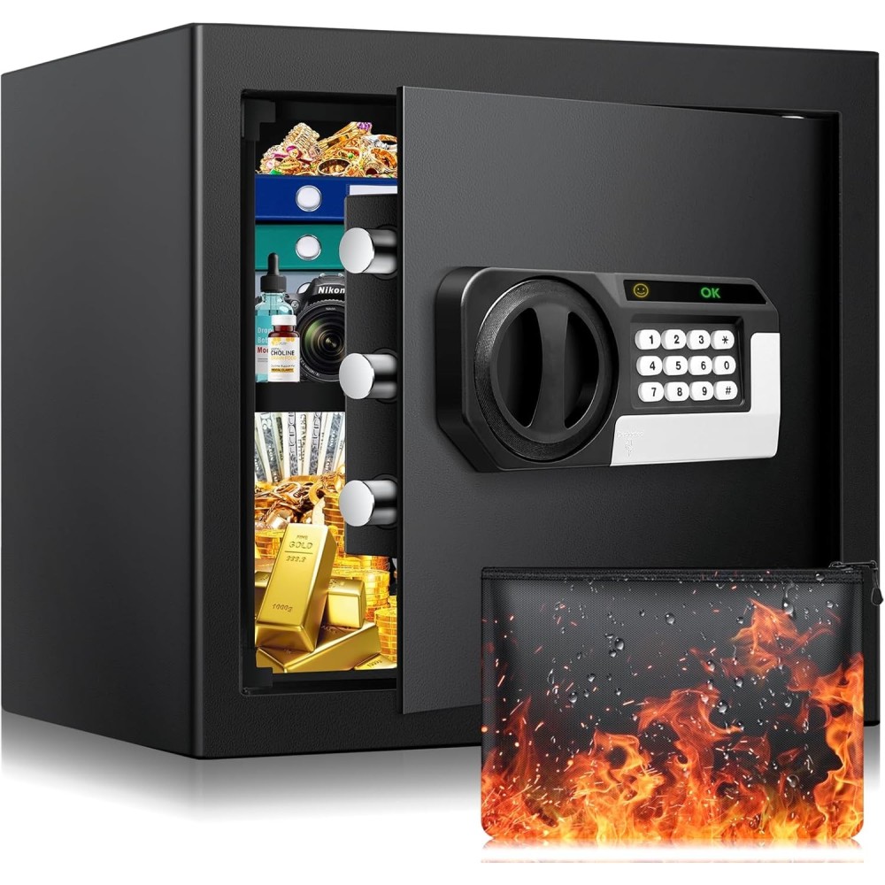 Bezpečný s žáruvzdorným sáčkem pro dokumenty, uhelný hrad, 30 l, použitý