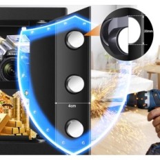 Sigurno s vatrostalnom torbom za dokumente, dvorac ugljena, 30 l, koristi se