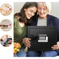 Coffre-fort avec un sac réfractaire pour les documents, château de charbon, 30 l, utilisé