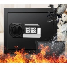 Safe ar ugunsizturīgu maisu dokumentiem, ogļu pils, 30 l, izmanto