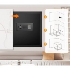 Ασφαλής πυρίμαχο με μια τσάντα εγγράφου, ψηφιακή με ένα κλειδί, 43 l