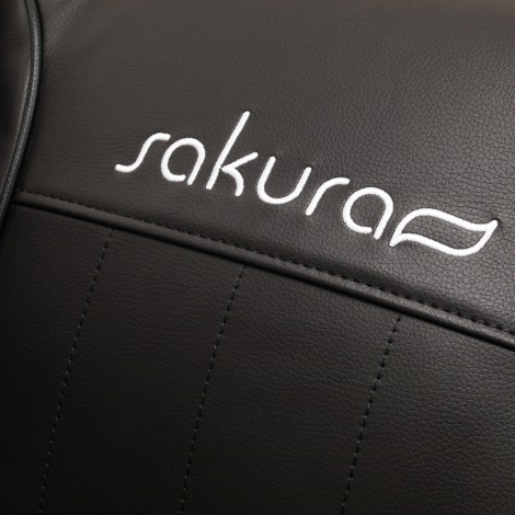 Fauteuil de massage Sakura Comfort Plus 806 noir — gros plan dossier