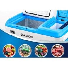 Frigorífico AAOBOSI DT25 (25L) portátil, -20 a + 20 ° C, 12 / 24V DC, 100-240V AC