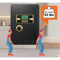 Damaged SANFNZ 82L 34x40x60 cm fireproof safe with cabinet and zipper