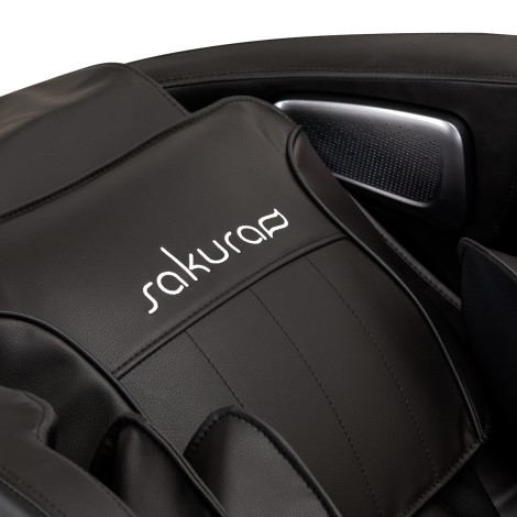 Fauteuil de massage Sakura Comfort Plus 806 noir — gros plan dossier