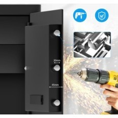 Sécurisé SAFÉ MEJASG 85L Digital avec 2 tiroirs et étagères