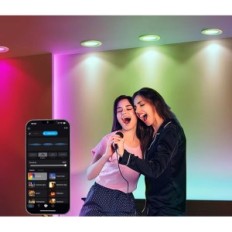 Spot de lumière Geyueya 10 x 5W RGBWC + CCT, WIFI, Bluetooth, kit (10 lampes)