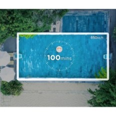 Robot-Cleaner Cohandlarplaneter för simbassänger, 4000mAh, utställning