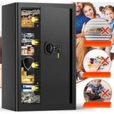 Bojāts ugunsizturīgs Mejasg 90L Digital Safe ar vērtīgu maisu