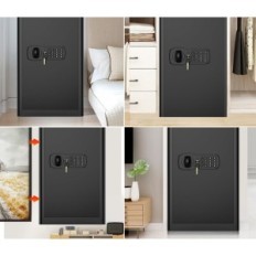 Beschädigter feuerfester Mejasg 90l Digital Safe mit einer wertvollen Tasche