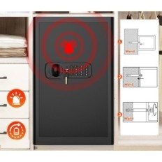 Beschädigter feuerfester Mejasg 90l Digital Safe mit einer wertvollen Tasche