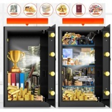 Beschädigter feuerfester Mejasg 90l Digital Safe mit einer wertvollen Tasche