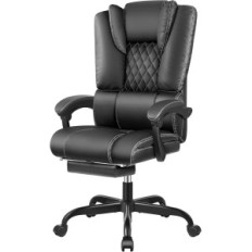 Silla de oficina usada con reposapiés y soporte lumbar SDA005 GOUFSKYKY