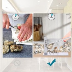 Brugt Butto-Oyster Åbningssæt, rustfrit stål