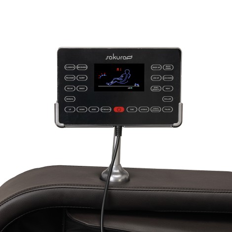 Sakura massage chair Comfort Plus 806 black — close-up of the controls