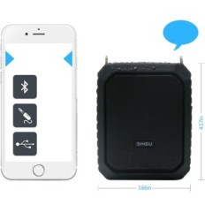 Wireless SD-M800 Wireless Voice Amplifier med 18W Bluetooth-mikrofon