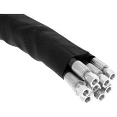 SafePlast Ασφαλής μανίκι Wrap 50 mm, 10 m, μαύρο, αδιάβροχο