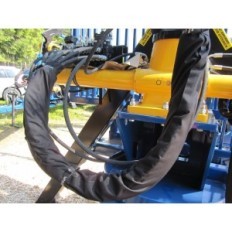 SafePlast Ασφαλής μανίκι Wrap 50 mm, 10 m, μαύρο, αδιάβροχο