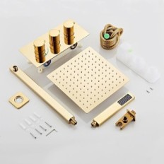 Θερμοστατικό ντους Sanitiotar Gold με κεφαλή 30x30 cm