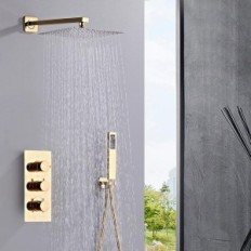Termostatski tuš set SANITITAR GOLD s 30x30 cm glave