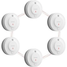 X-Sense SD19-W Smoke Sensor, EN 14604 Brandalarm (6 stuks)