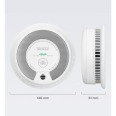 X-SENSE SD19-W smoke sensor, EN 14604 fire alarm (6 pcs)