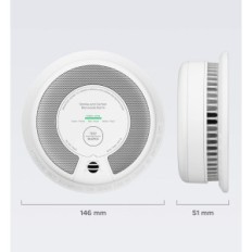X-Sense SD19-W Smoke Sensor, EN 14604 Brandalarm (6 stuks)