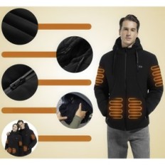 Küte jope Power Bank Xinsoyuell, veekindel, must, suurus l