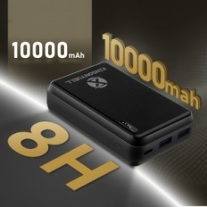 Lämmitystakki Power Bank XinsononyUell, vedenpitävä, musta, koko L