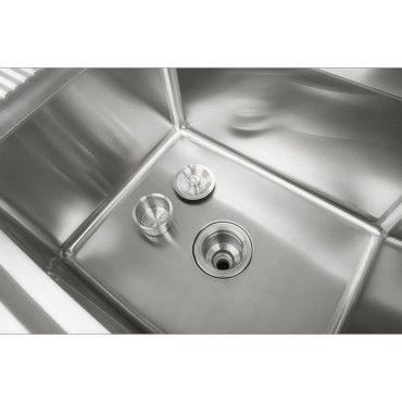 Sink Sink Steel Rostfritt stål för köksbredd 120cm