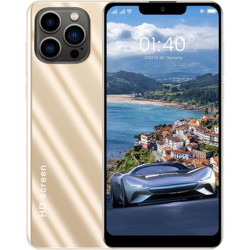 Smartphone BEWINNER IP13 PRO MAX, 6.1 '', 3 GB RAM, 32 GB ROM, 2800 mAh, Gold