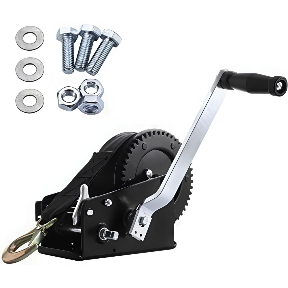 Pindex handwitch 1500 kg with a 10m belt, with a brake to a trailer, boats