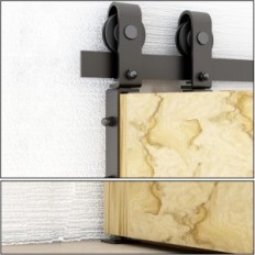 Accessory kit QINAIXQM 182 CM / 6FT Mounting Kit for BARN door