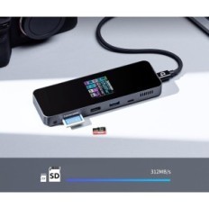 Intelligente USB-C-concentrator Dockase DPR10P 10W1 HDMI Ethernet SD PD Docking Station voor laptop