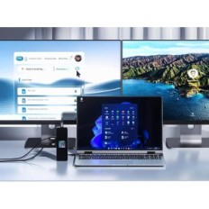 Smart USB- C DOCKASE - 10P 10w1 dokkoló állomás HDMI Ethernet SD PD laptop