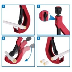 Baoshanison Cutter pour tubes PVC / PE / PPR, 50-120mm, plastique dur